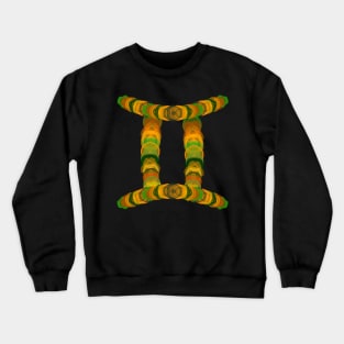 Spirograph Gemini Zodiac Horoscope Symbol Crewneck Sweatshirt